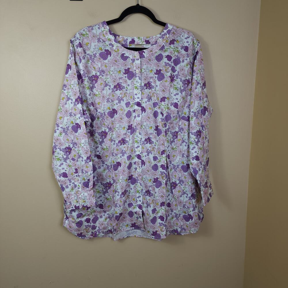 Duluth Wrinklefighter Tunic Floral Size 1X
